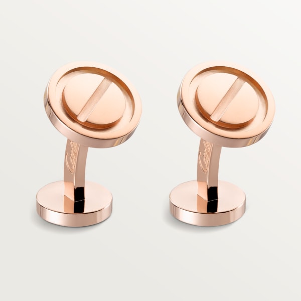 Love cufflinks Rose gold