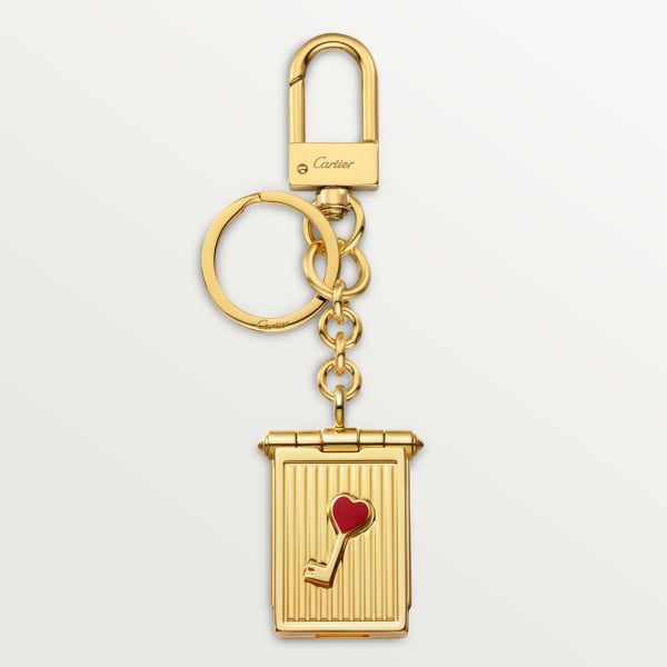 Diabolo de Cartier相框钥匙圈 黑漆镀金饰面金属