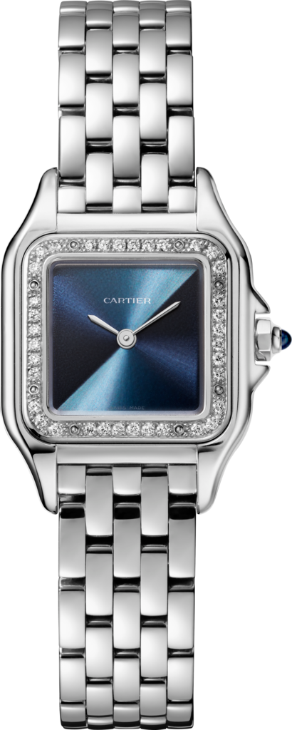Panthère de Cartier watchSmall model, quartz movement, steel, diamonds
