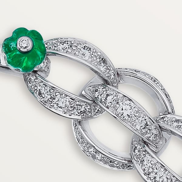 Creative系列项链 白金，祖母绿，水晶，缟玛瑙，钻石