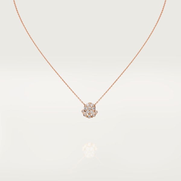 Etincelle de Cartier项链 玫瑰金，钻石