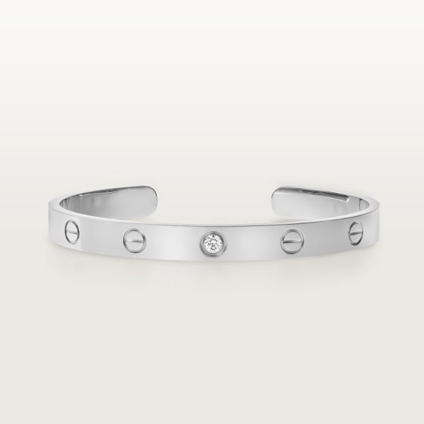 Love bracelet, 1 diamond White gold, diamond