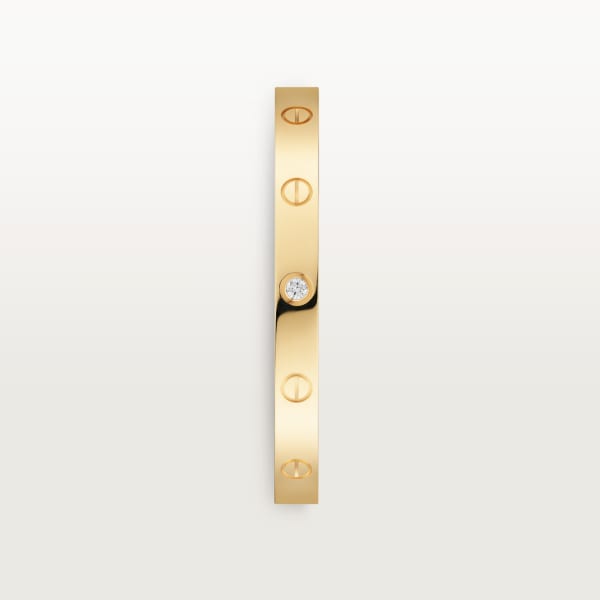 Love bracelet, 1 diamond Yellow gold, diamond