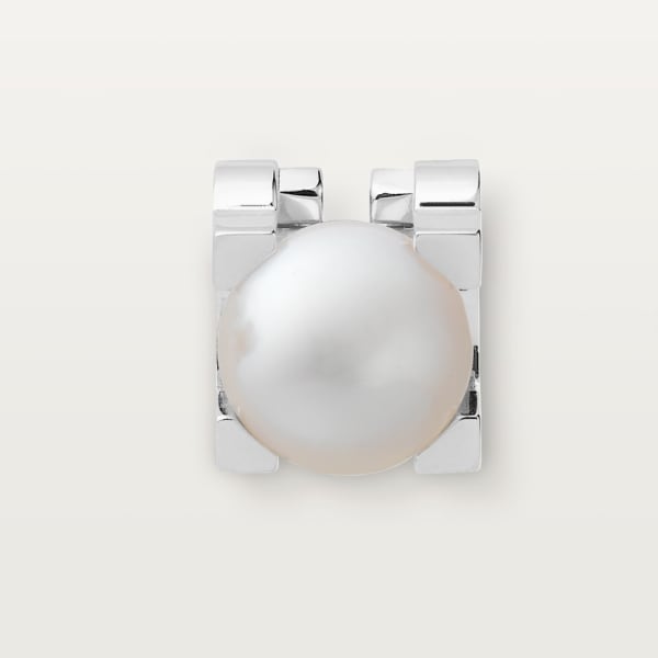 C de Cartier earrings White gold, pearl