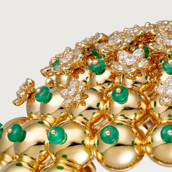 Cactus de Cartier手镯 黄金，祖母绿，钻石