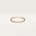 Etincelle de Cartier wedding ring, width 1.5 mm, paved Yellow gold, diamonds