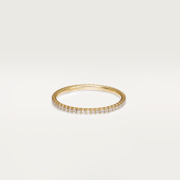 Étincelle de Cartier结婚对戒 黄金，钻石