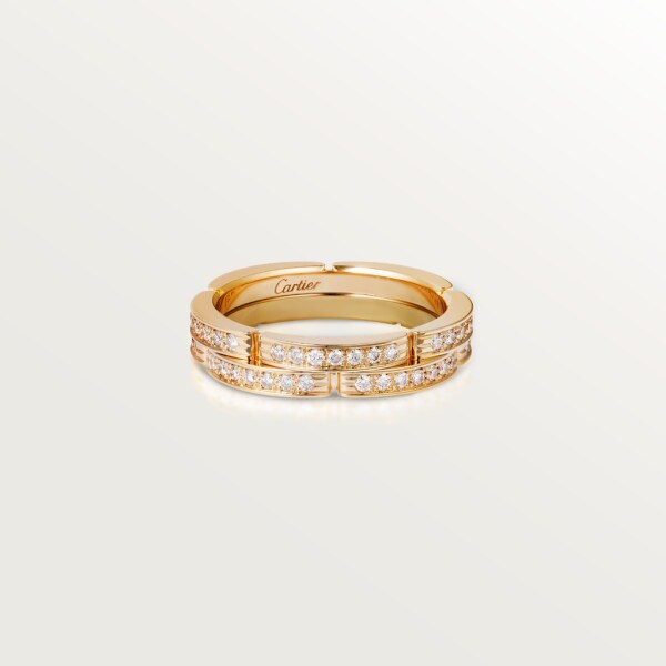 Maillon Panthère wedding band Yellow gold, diamonds