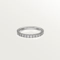 Etincelle de Cartier wedding ring, width 2.6 mm, semi-paved  Platinum, diamonds