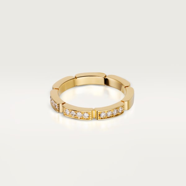 Maillon Panthère wedding band Yellow gold, diamonds