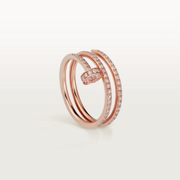 Juste un Clou ring Rose gold, diamonds