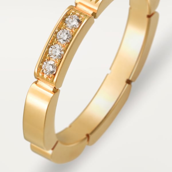 Maillon Panthère wedding band Yellow gold, diamonds