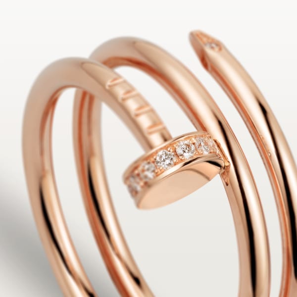 Juste un Clou ring Rose gold, diamonds