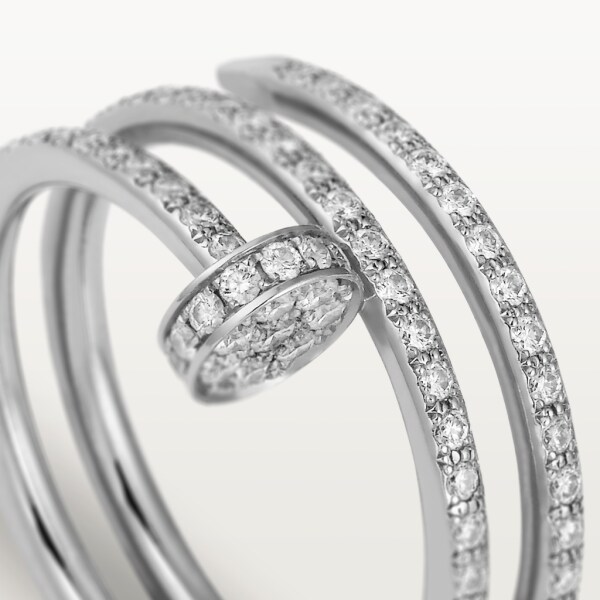 Juste un Clou ring White gold, diamonds