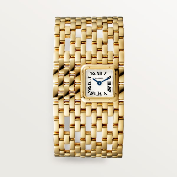 Panthère de Cartier腕表 手镯腕表，石英机芯，18K黄金