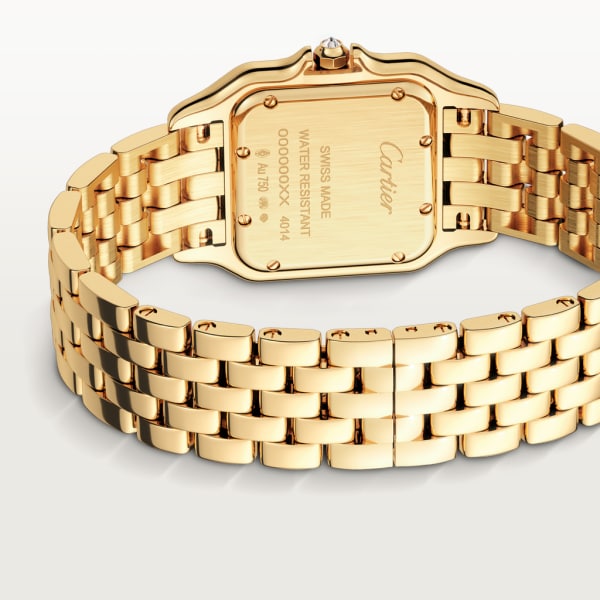 Panthère de Cartier watch Medium model, quartz movement, yellow gold, diamonds