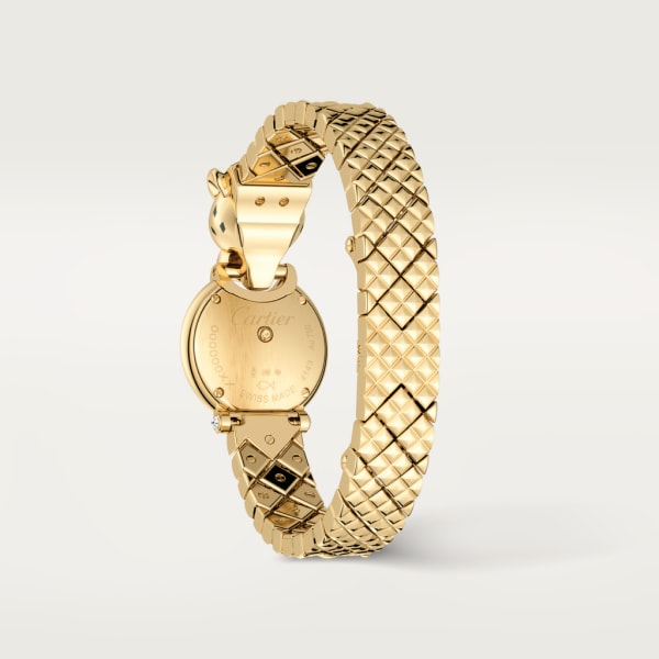 La Panthère de Cartier 腕表 小号表款，石英机芯，18K黄金，钻石