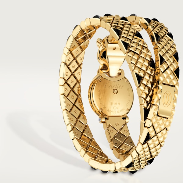 La Panthère de Cartier 腕表 23.6毫米表款，18K黄金，钻石