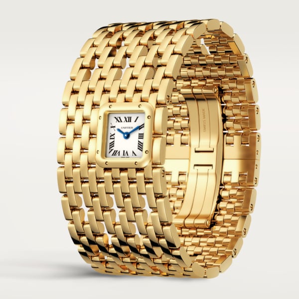 Panthère de Cartier腕表 手镯腕表，石英机芯，18K黄金