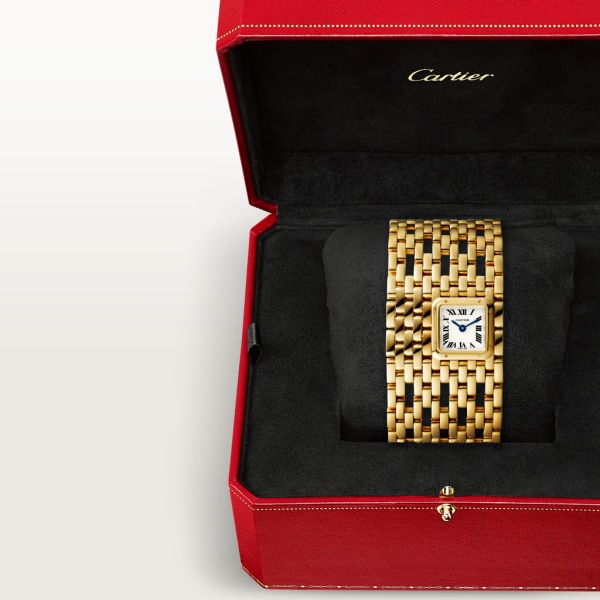 Panthère de Cartier watch Cuff, quartz movement, yellow gold