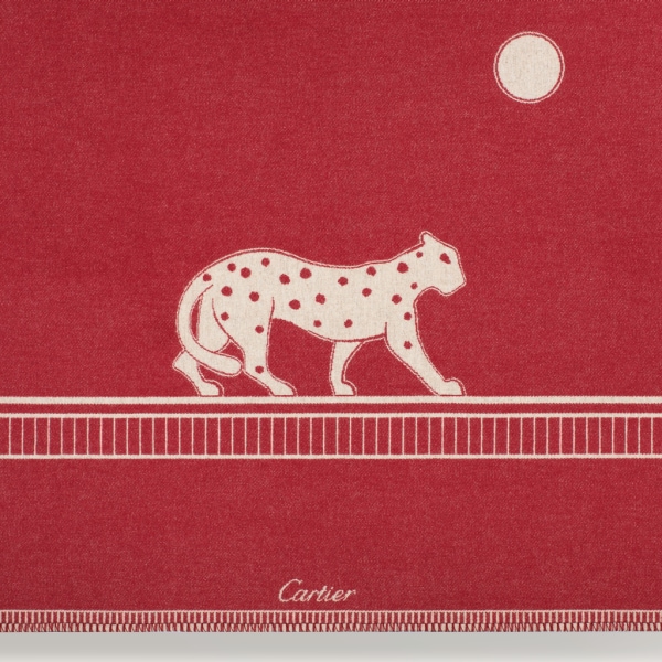 Panthère de Cartier系列毛毯 美利奴羊毛与羊绒