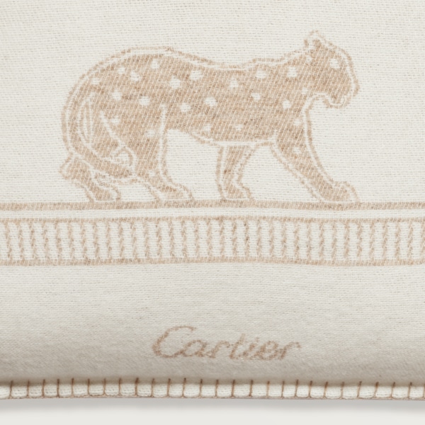 Panthère de Cartier cushion Merino wool and cashmere