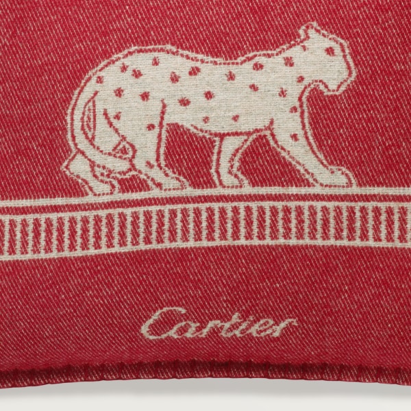 Panthère de Cartier cushion Merino wool and cashmere