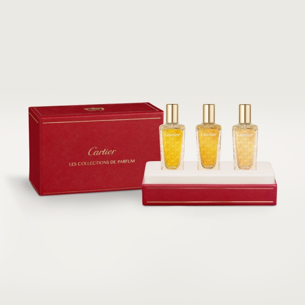 Les Heures Voyageuses - Oud & Pink, Oud & Amber, Oud & Santal gift set, 3 x 15 ml Box