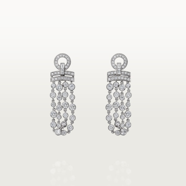 Pluie de Cartier earrings White gold, diamonds