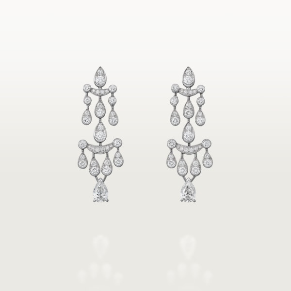 Pluie de Cartier earrings White gold, diamonds