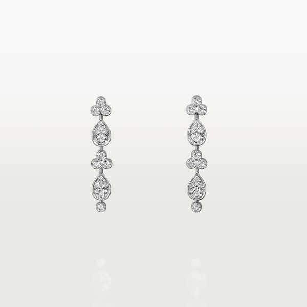 Pluie de Cartier earrings White gold, diamonds