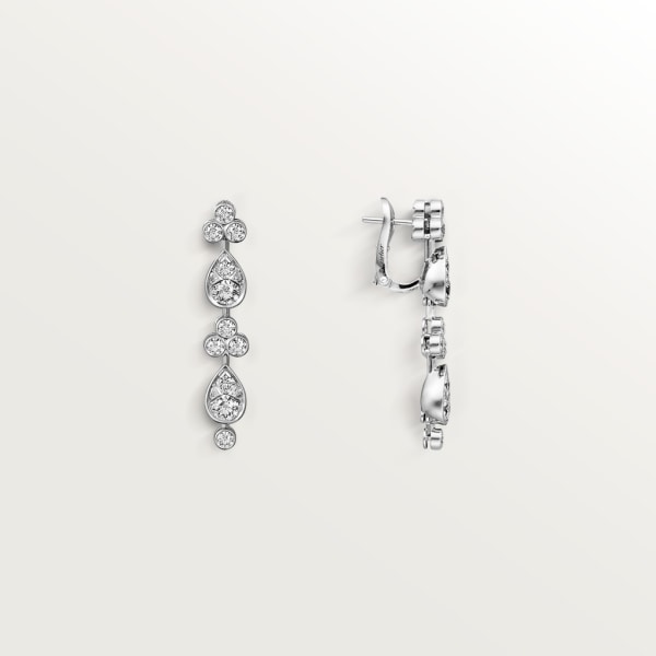 Pluie de Cartier earrings White gold, diamonds