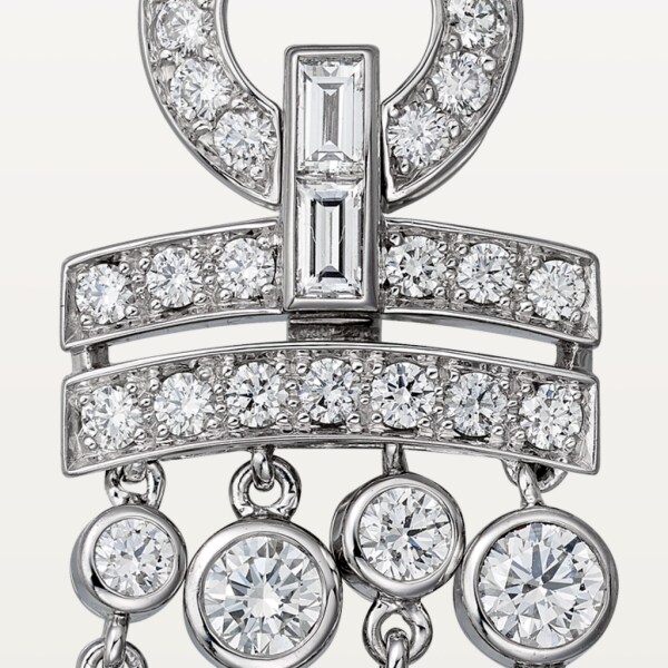 Pluie de Cartier earrings White gold, diamonds