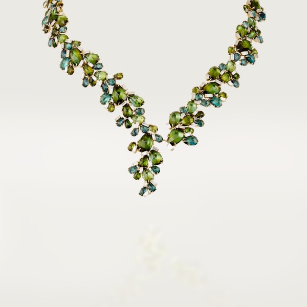 Cactus de Cartier necklace Yellow gold, tourmalines, diamonds