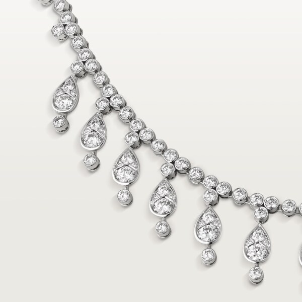 Pluie de Cartier necklace White gold, diamonds