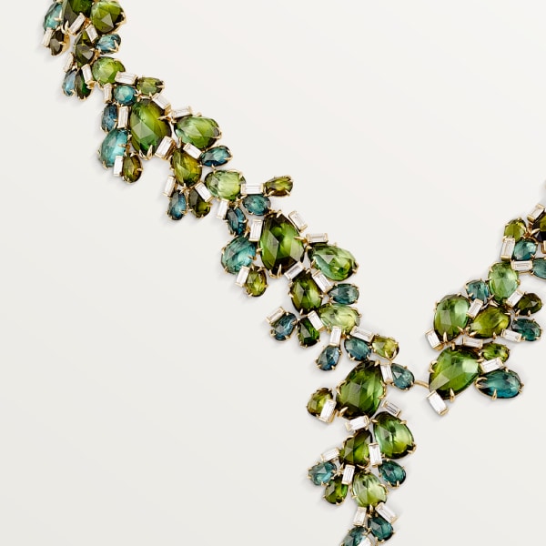 Cactus de Cartier necklace Yellow gold, tourmalines, diamonds