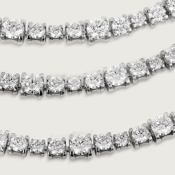 Essential Lines necklace White gold, diamonds