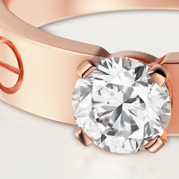 Love Solitaire Rose gold, diamond