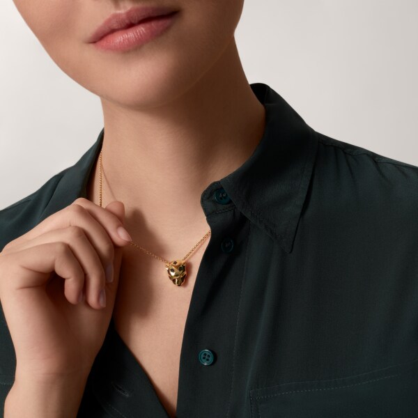 CRB7224756 Panthere de Cartier necklace Yellow gold onyx tsavorite garnets Cartier