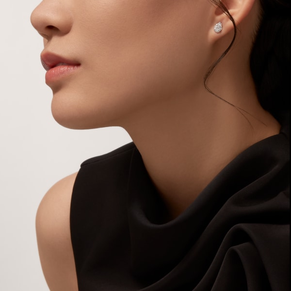 Etincelle de Cartier耳环 白金，钻石