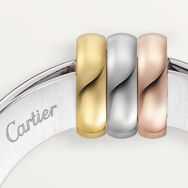 Louis Cartier Vendôme money clip Stainless steel, yellow and rose gold finishes.