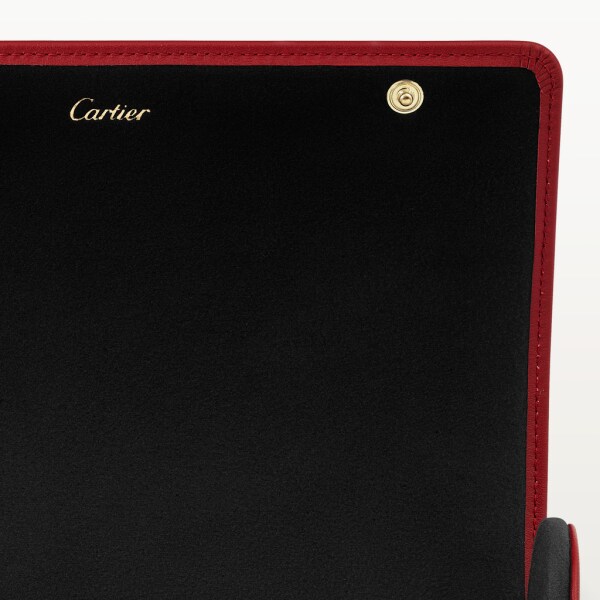 Diabolo de Cartier 3 watch travel case Red calfskin