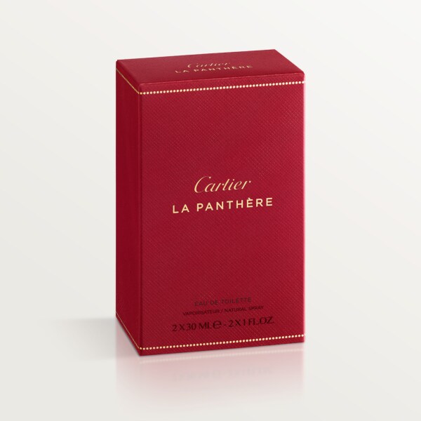 Nécessaires à Parfum卡地亚香水盒 La Panthère Eau de Toilette猎豹淡香水替换装，2 x 30毫升 喷雾