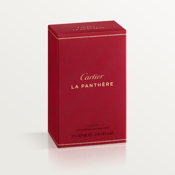 Nécessaires à Parfum卡地亚香水盒，La Panthère Parfum猎豹淡香水替换装 2 x 30毫升 喷雾