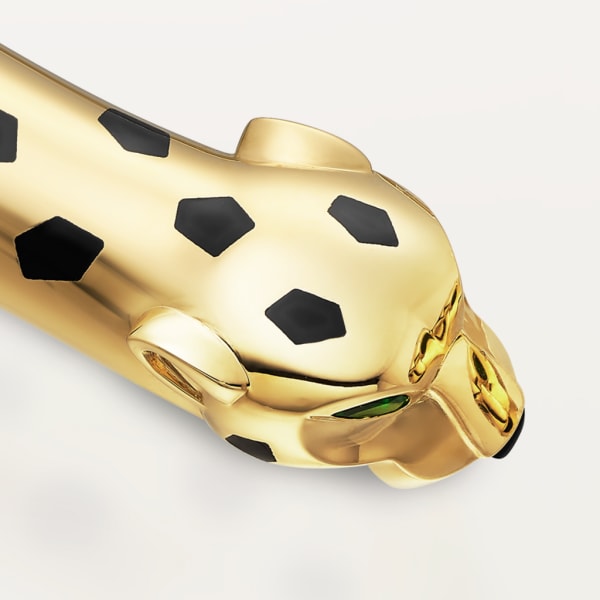Panthère de Cartier卡地亚猎豹项链 黄金，亮漆，缟玛瑙，沙弗莱石榴石