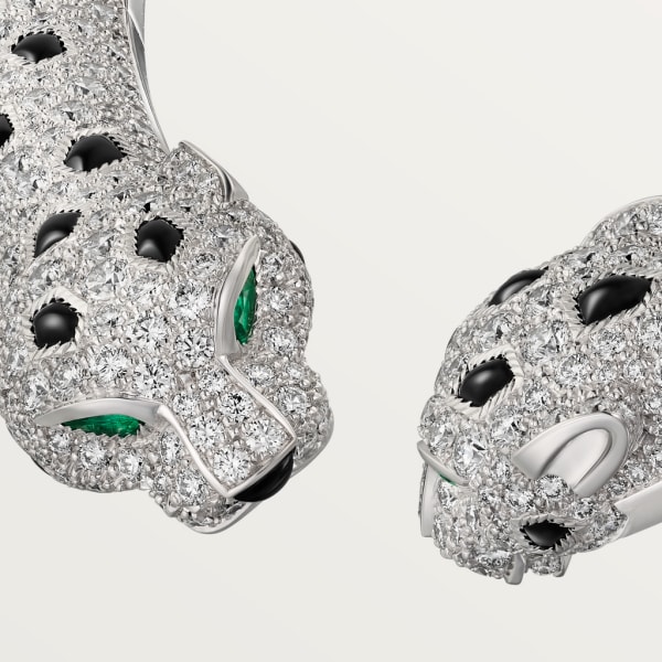 Panthère de Cartier卡地亚猎豹项链 白金，祖母绿，缟玛瑙，钻石