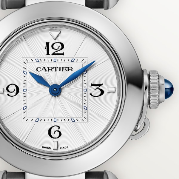 Pasha de Cartier腕表 30毫米表款，石英机芯，精钢，可替换式金属表链与皮表带