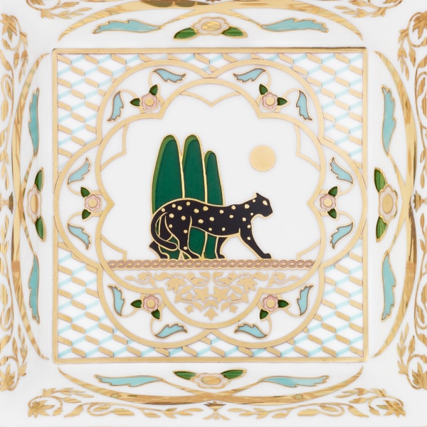 Panthère de Cartier卡地亚猎豹饰品托盘两件套，小号款 陶瓷