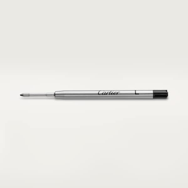 Ballpoint pen refill (B), black ink For Santos-Dumont, R de Cartier, Santos de Cartier large model, Diabolo, Santos, Louis Cartier, Trinity ballpoint pens Broad point