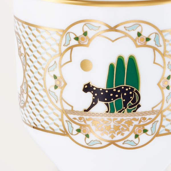 Panthère de Cartier卡地亚猎豹茶杯三件套 陶瓷